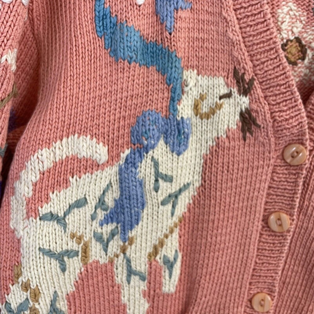 BEREK VINTAGE CAT Cardigan Sweater WOMEN'S SIZE Large Ribbon - Picture 6 of 8